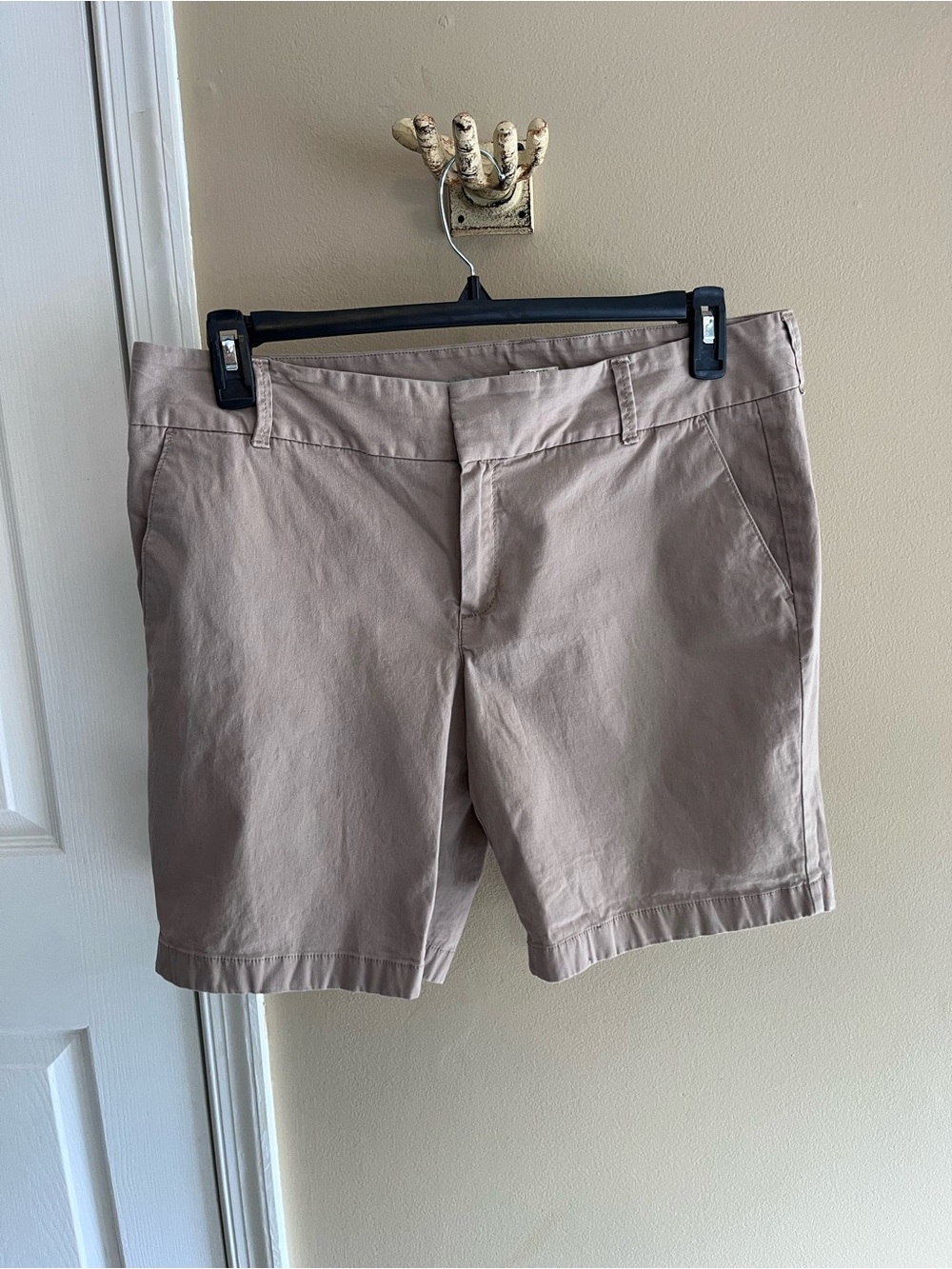 J. Crew Women's Light Taupe Chino Bermuda Shorts